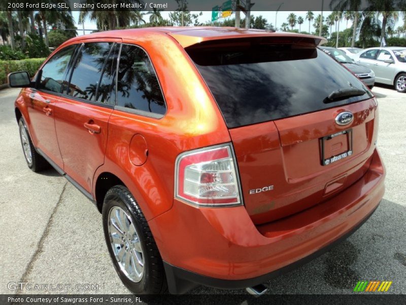 Blazing Copper Metallic / Camel 2008 Ford Edge SEL