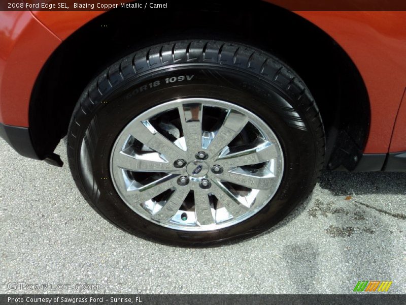 Blazing Copper Metallic / Camel 2008 Ford Edge SEL