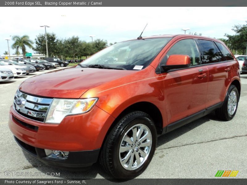 Blazing Copper Metallic / Camel 2008 Ford Edge SEL