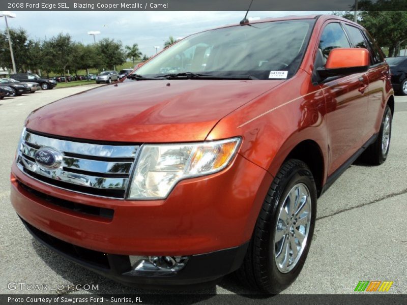 Blazing Copper Metallic / Camel 2008 Ford Edge SEL