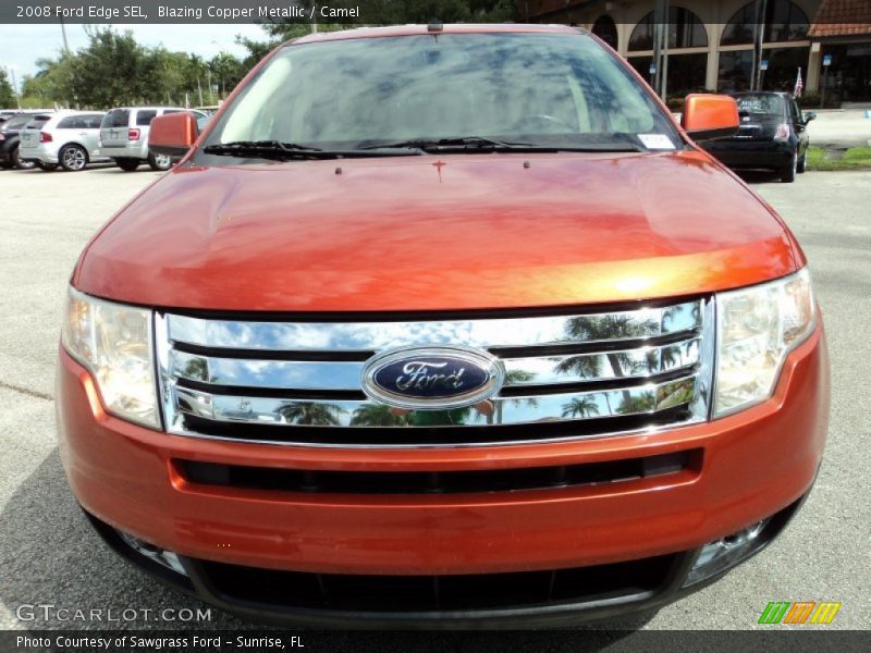 Blazing Copper Metallic / Camel 2008 Ford Edge SEL