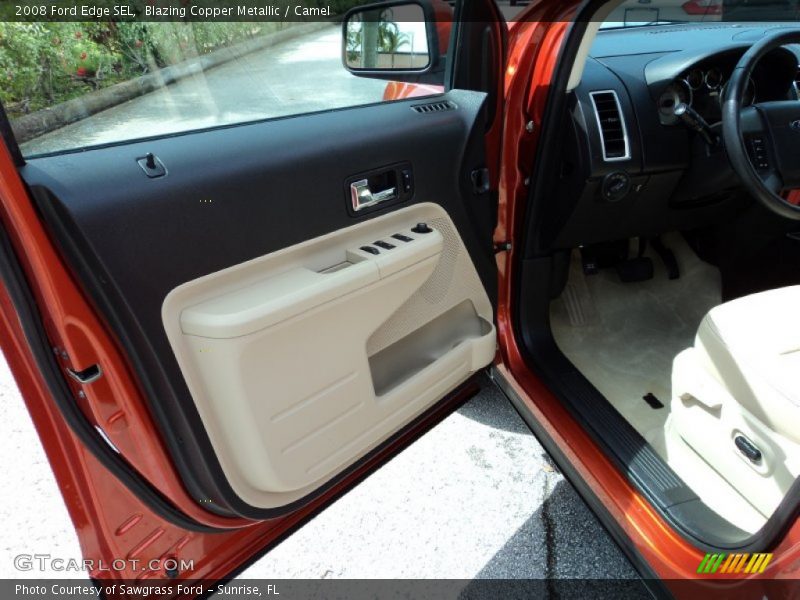 Blazing Copper Metallic / Camel 2008 Ford Edge SEL