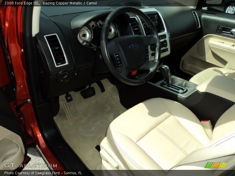 Blazing Copper Metallic / Camel 2008 Ford Edge SEL