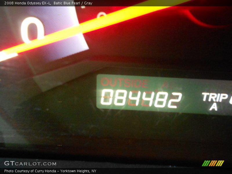 Baltic Blue Pearl / Gray 2008 Honda Odyssey EX-L