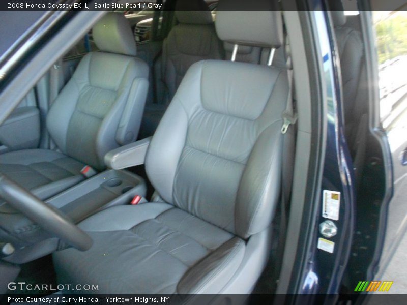 Baltic Blue Pearl / Gray 2008 Honda Odyssey EX-L