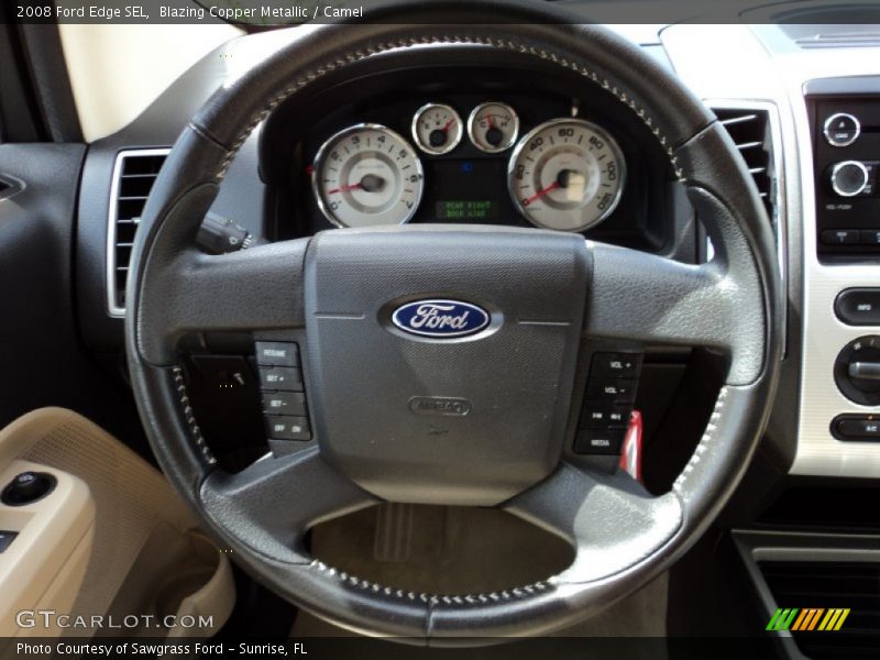 Blazing Copper Metallic / Camel 2008 Ford Edge SEL