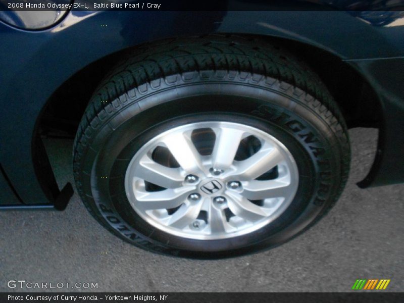 Baltic Blue Pearl / Gray 2008 Honda Odyssey EX-L