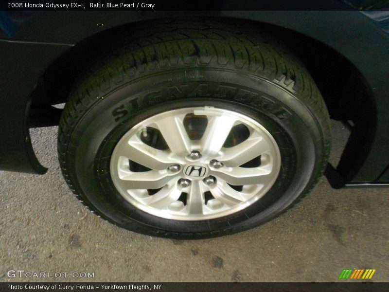 Baltic Blue Pearl / Gray 2008 Honda Odyssey EX-L