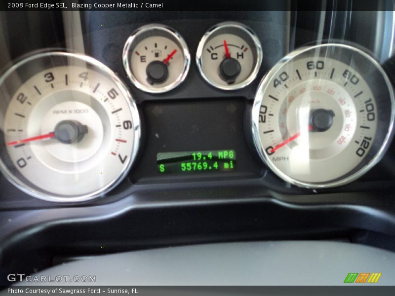 Blazing Copper Metallic / Camel 2008 Ford Edge SEL