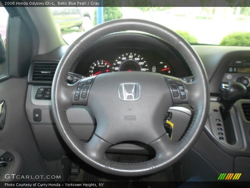 Baltic Blue Pearl / Gray 2008 Honda Odyssey EX-L
