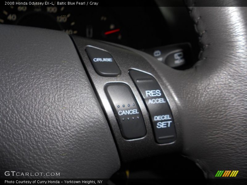 Baltic Blue Pearl / Gray 2008 Honda Odyssey EX-L