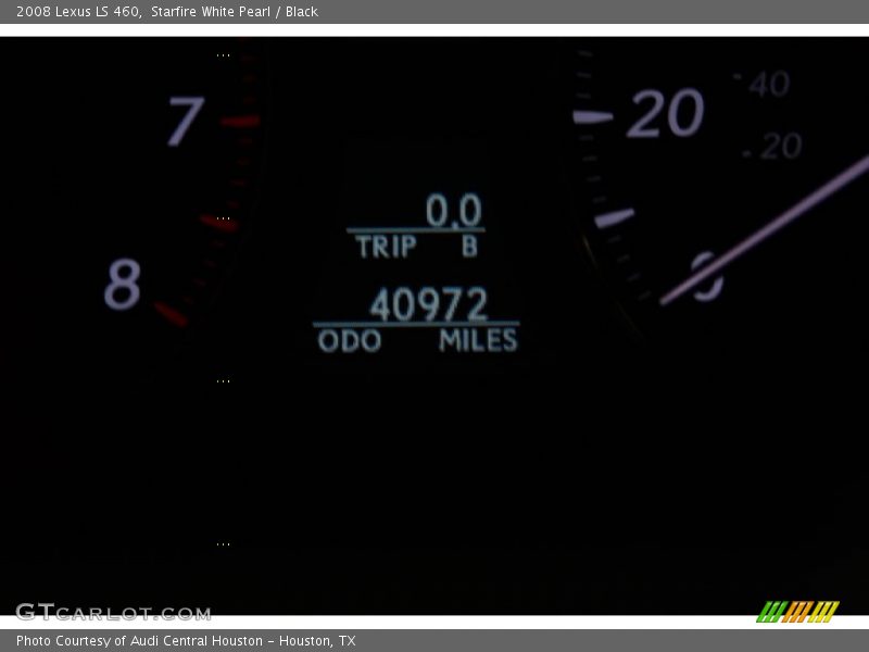 Starfire White Pearl / Black 2008 Lexus LS 460