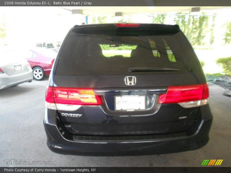 Baltic Blue Pearl / Gray 2008 Honda Odyssey EX-L