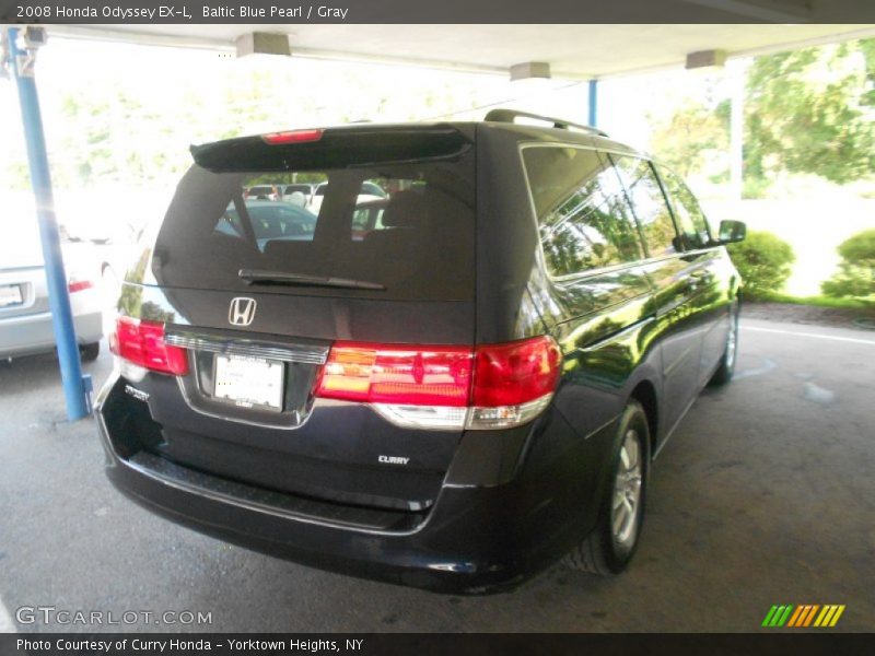 Baltic Blue Pearl / Gray 2008 Honda Odyssey EX-L
