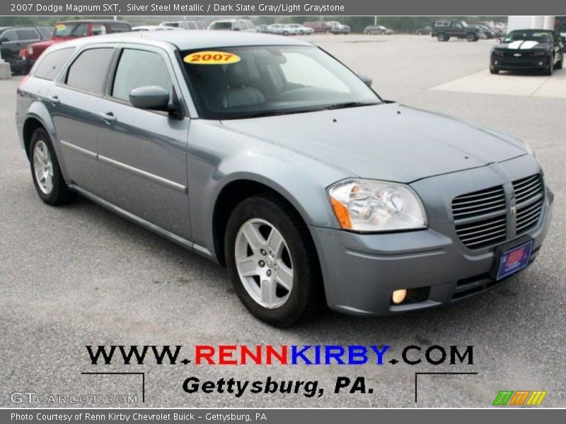 Silver Steel Metallic / Dark Slate Gray/Light Graystone 2007 Dodge Magnum SXT