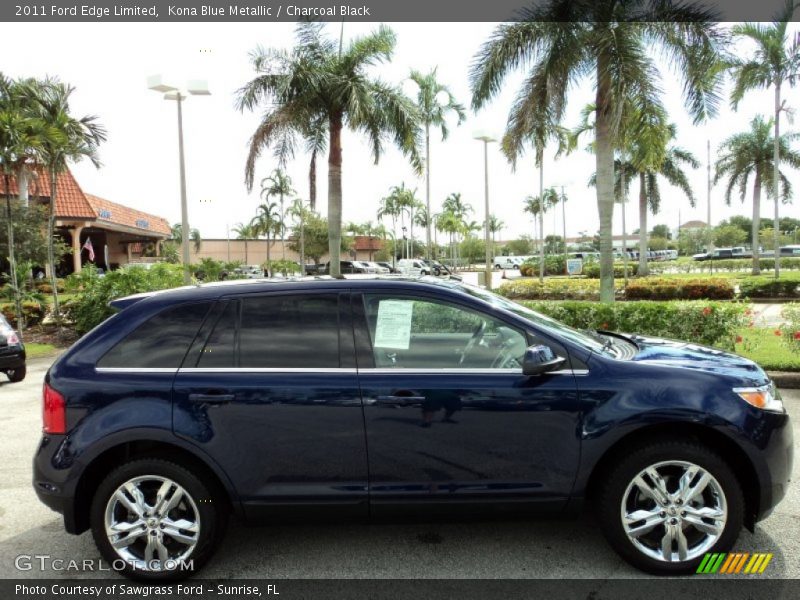 Kona Blue Metallic / Charcoal Black 2011 Ford Edge Limited
