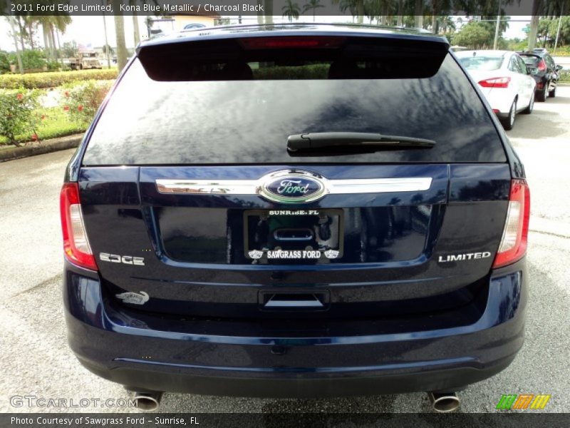 Kona Blue Metallic / Charcoal Black 2011 Ford Edge Limited