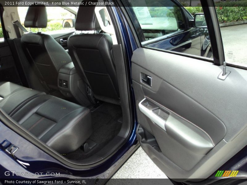 Kona Blue Metallic / Charcoal Black 2011 Ford Edge Limited