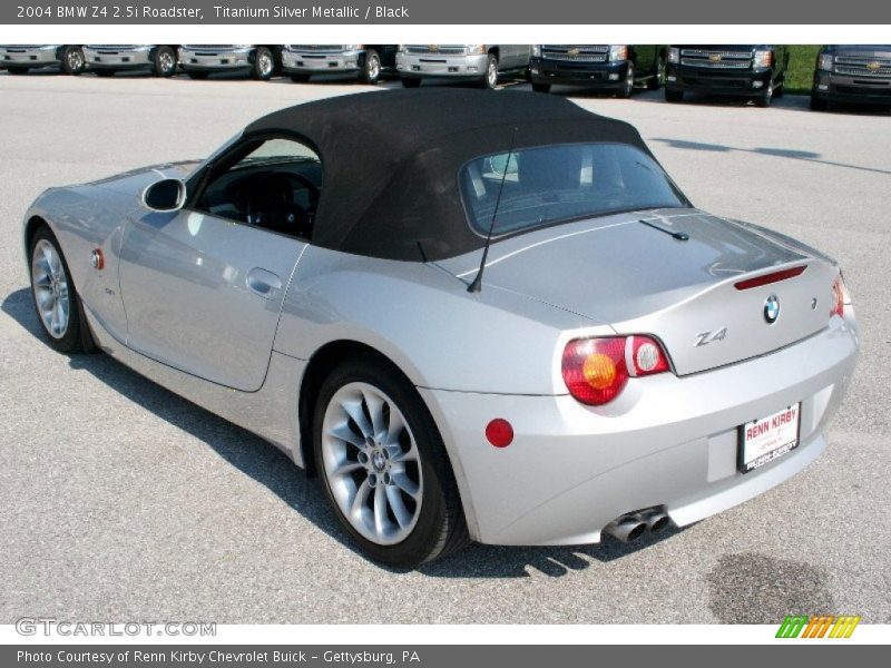 Titanium Silver Metallic / Black 2004 BMW Z4 2.5i Roadster