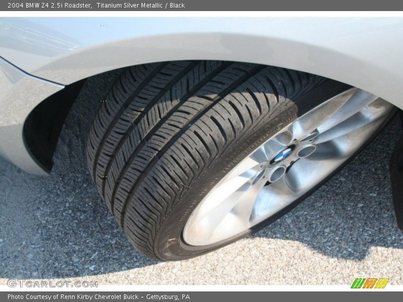 Titanium Silver Metallic / Black 2004 BMW Z4 2.5i Roadster