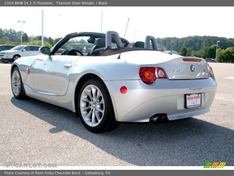 Titanium Silver Metallic / Black 2004 BMW Z4 2.5i Roadster
