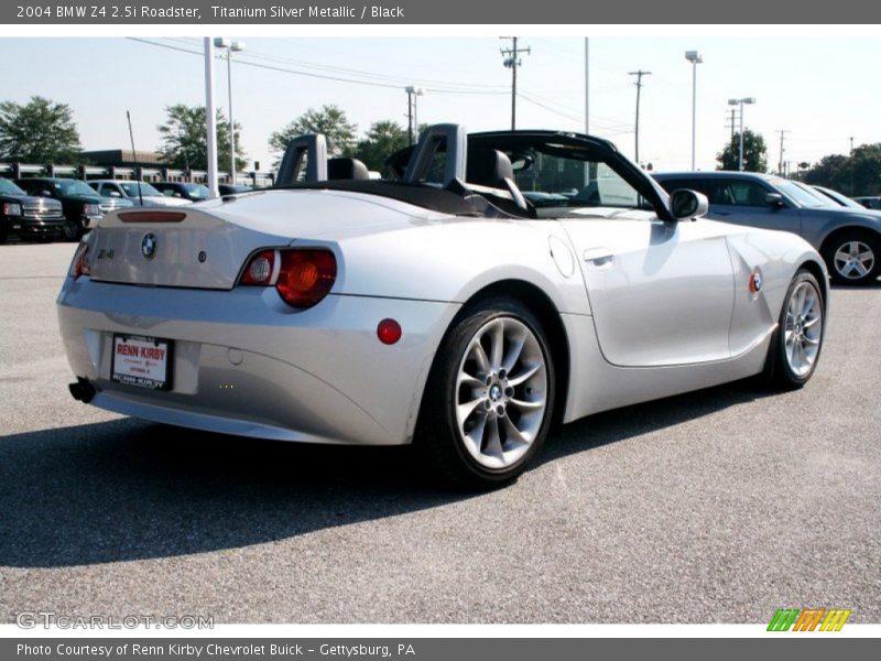 Titanium Silver Metallic / Black 2004 BMW Z4 2.5i Roadster