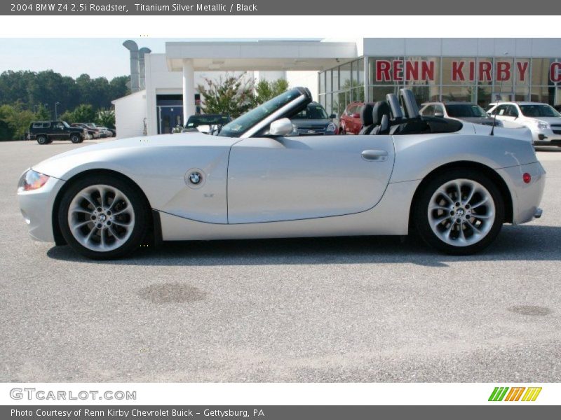 Titanium Silver Metallic / Black 2004 BMW Z4 2.5i Roadster