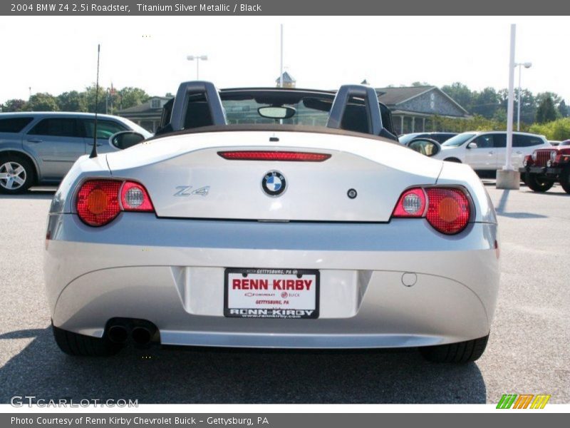 Titanium Silver Metallic / Black 2004 BMW Z4 2.5i Roadster