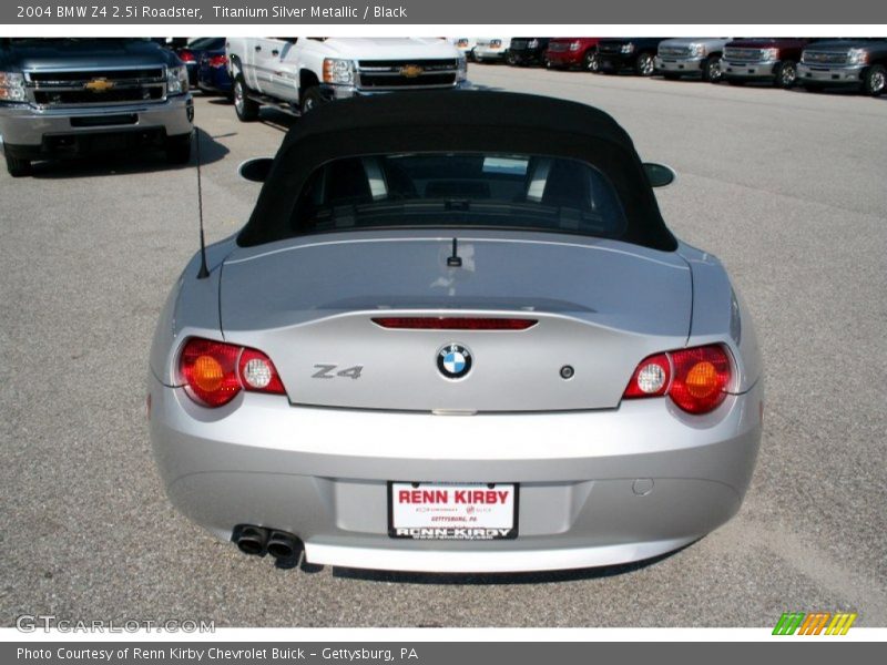 Titanium Silver Metallic / Black 2004 BMW Z4 2.5i Roadster