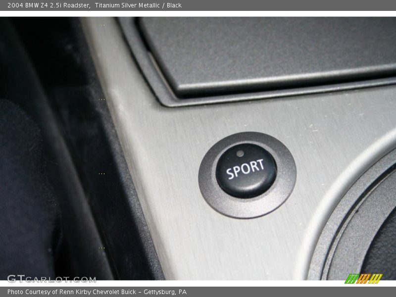 Titanium Silver Metallic / Black 2004 BMW Z4 2.5i Roadster