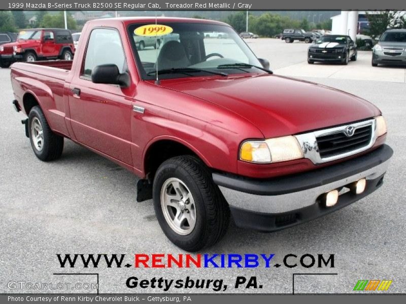 Toreador Red Metallic / Gray 1999 Mazda B-Series Truck B2500 SE Regular Cab