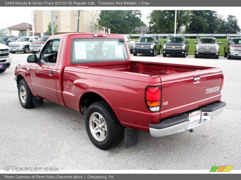 Toreador Red Metallic / Gray 1999 Mazda B-Series Truck B2500 SE Regular Cab