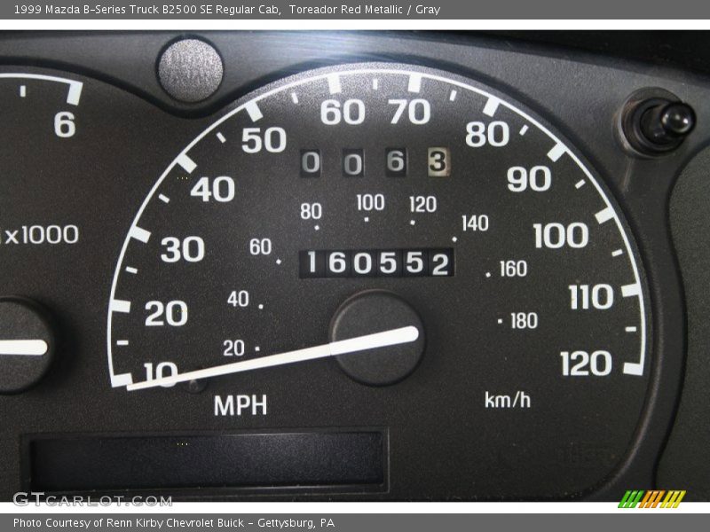 Toreador Red Metallic / Gray 1999 Mazda B-Series Truck B2500 SE Regular Cab