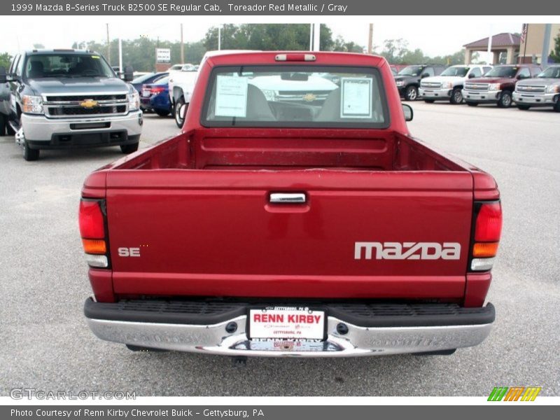 Toreador Red Metallic / Gray 1999 Mazda B-Series Truck B2500 SE Regular Cab