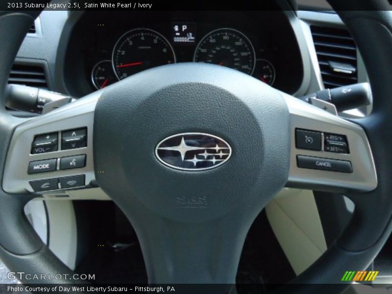 Satin White Pearl / Ivory 2013 Subaru Legacy 2.5i