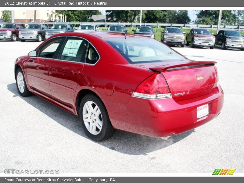 Crystal Red Tintcoat / Neutral 2012 Chevrolet Impala LT