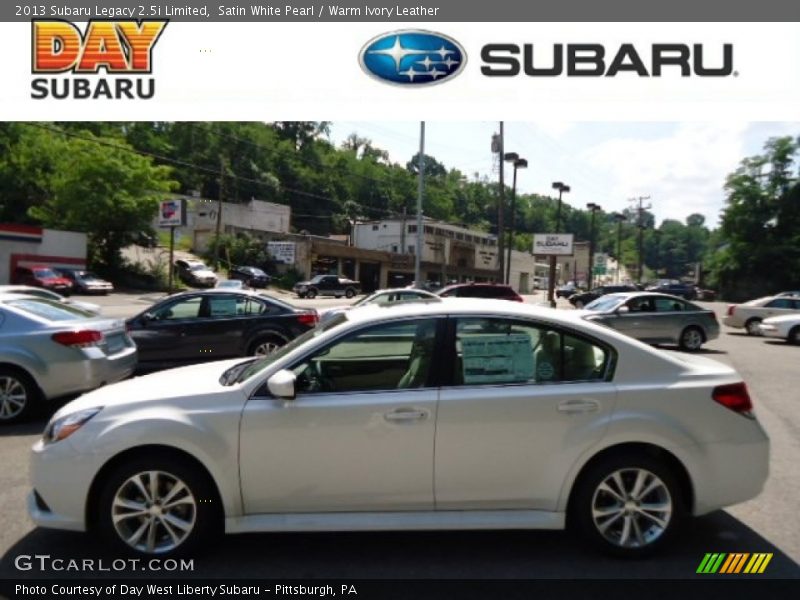 Satin White Pearl / Warm Ivory Leather 2013 Subaru Legacy 2.5i Limited