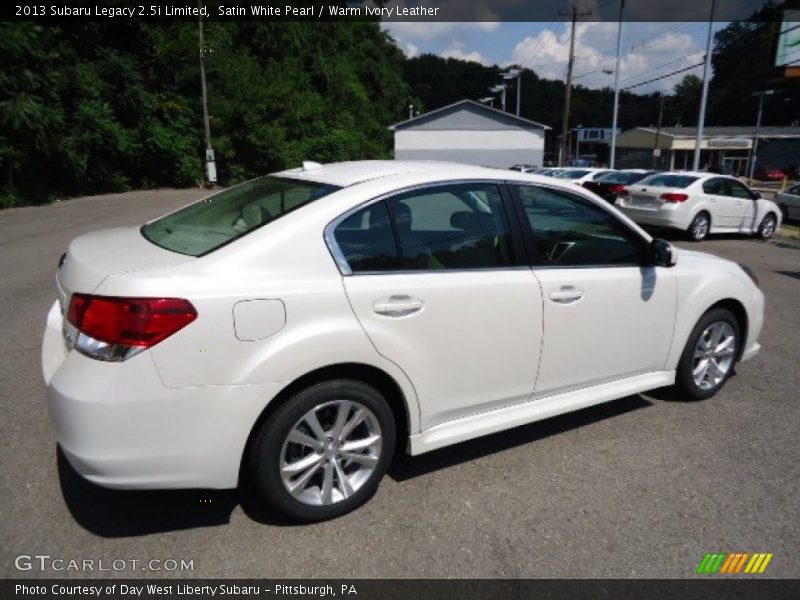 Satin White Pearl / Warm Ivory Leather 2013 Subaru Legacy 2.5i Limited