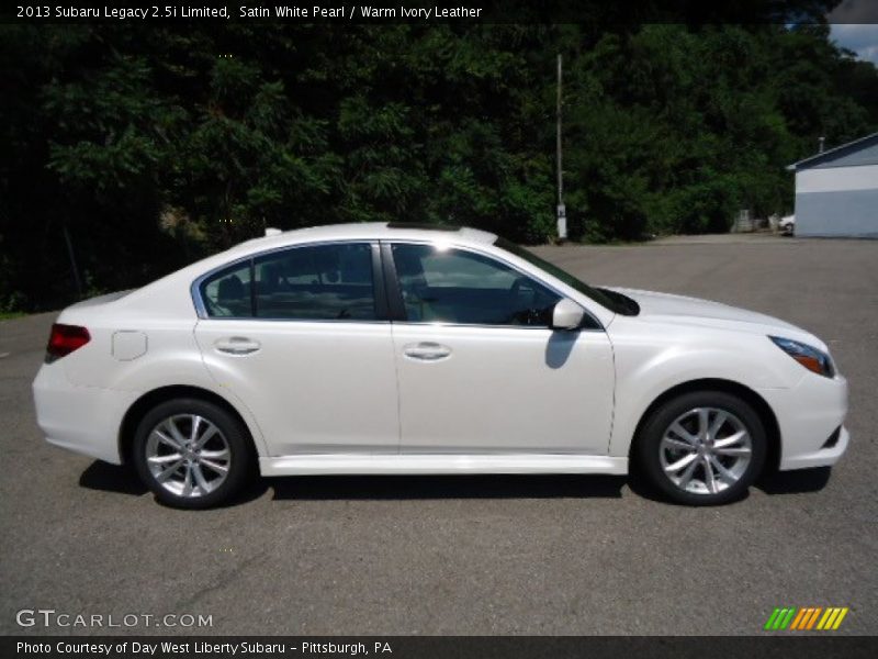 Satin White Pearl / Warm Ivory Leather 2013 Subaru Legacy 2.5i Limited