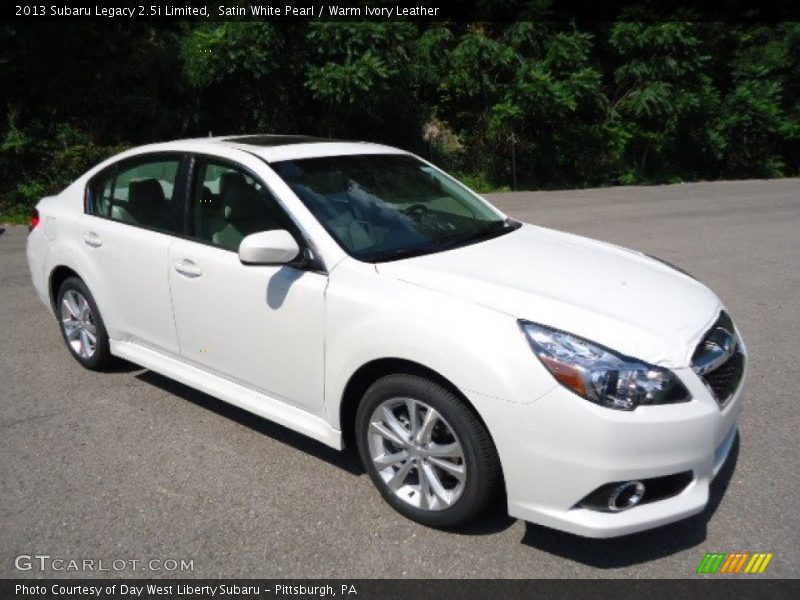 Satin White Pearl / Warm Ivory Leather 2013 Subaru Legacy 2.5i Limited