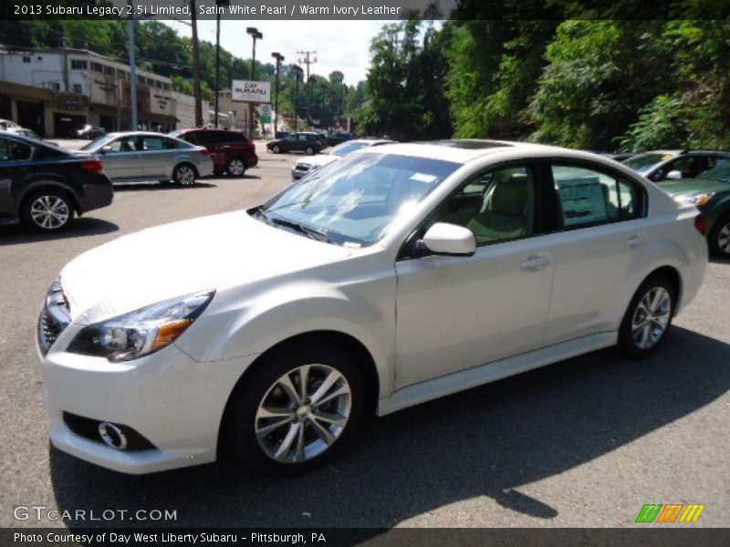Satin White Pearl / Warm Ivory Leather 2013 Subaru Legacy 2.5i Limited