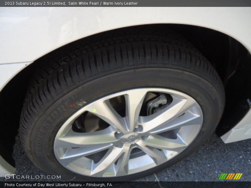 Satin White Pearl / Warm Ivory Leather 2013 Subaru Legacy 2.5i Limited