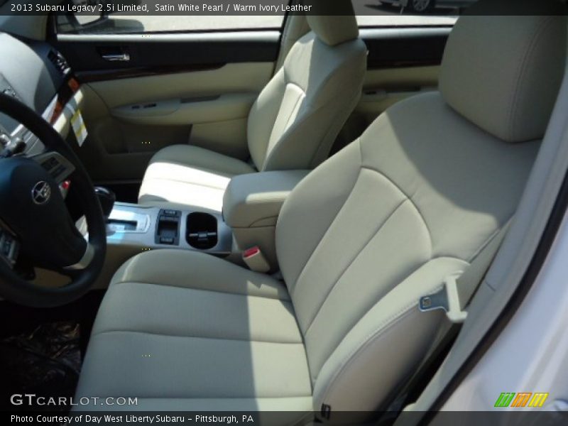 Satin White Pearl / Warm Ivory Leather 2013 Subaru Legacy 2.5i Limited