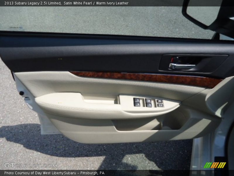 Satin White Pearl / Warm Ivory Leather 2013 Subaru Legacy 2.5i Limited