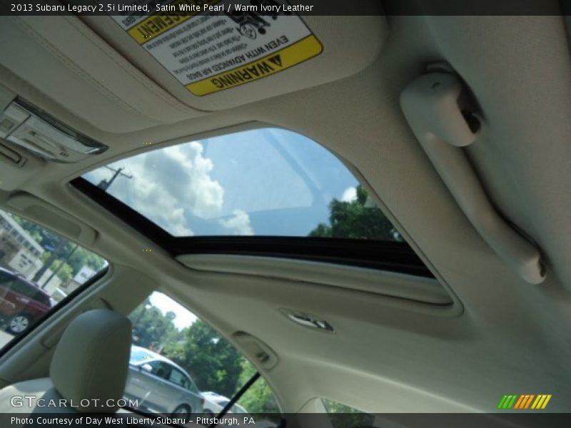 Satin White Pearl / Warm Ivory Leather 2013 Subaru Legacy 2.5i Limited