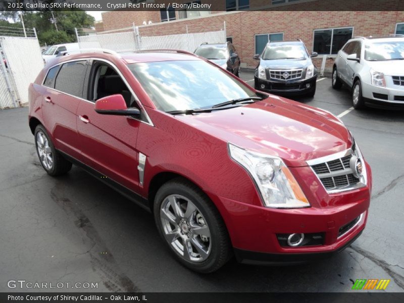 Crystal Red Tintcoat / Ebony/Ebony 2012 Cadillac SRX Performance