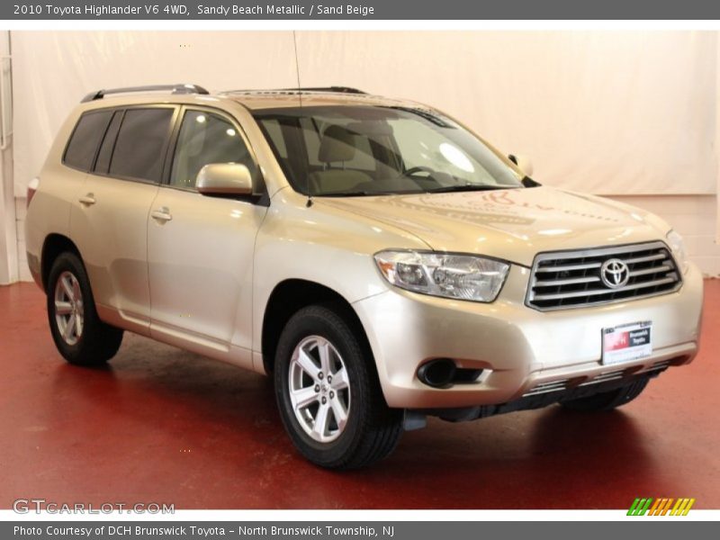 Sandy Beach Metallic / Sand Beige 2010 Toyota Highlander V6 4WD