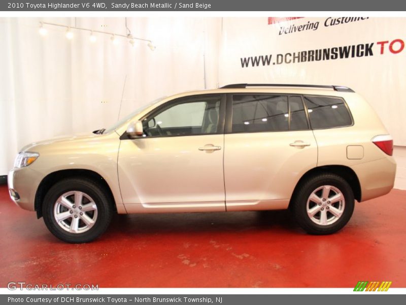 Sandy Beach Metallic / Sand Beige 2010 Toyota Highlander V6 4WD