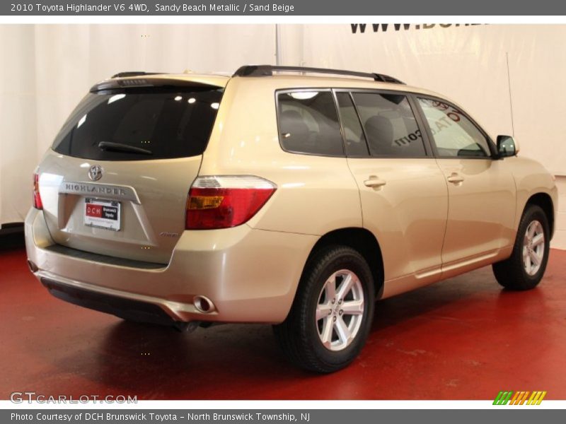 Sandy Beach Metallic / Sand Beige 2010 Toyota Highlander V6 4WD