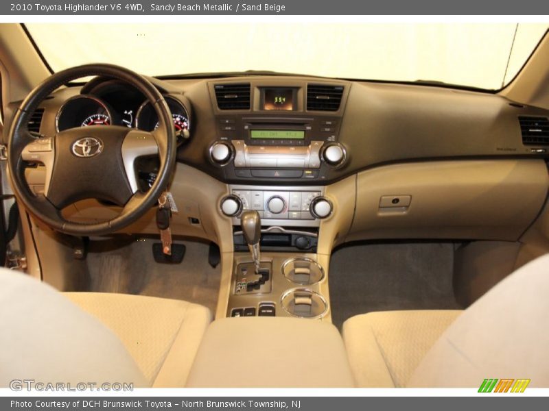 Sandy Beach Metallic / Sand Beige 2010 Toyota Highlander V6 4WD
